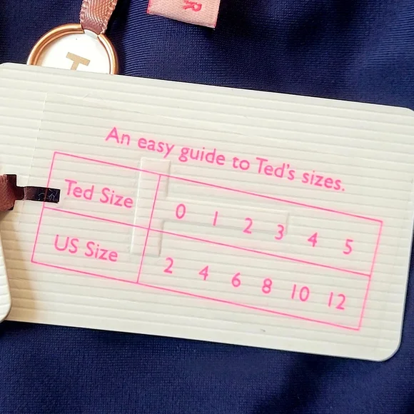 NWT Ted Baker Rope Tie One Piece Swimsuit In Navy 4 - Picture 9 of 9